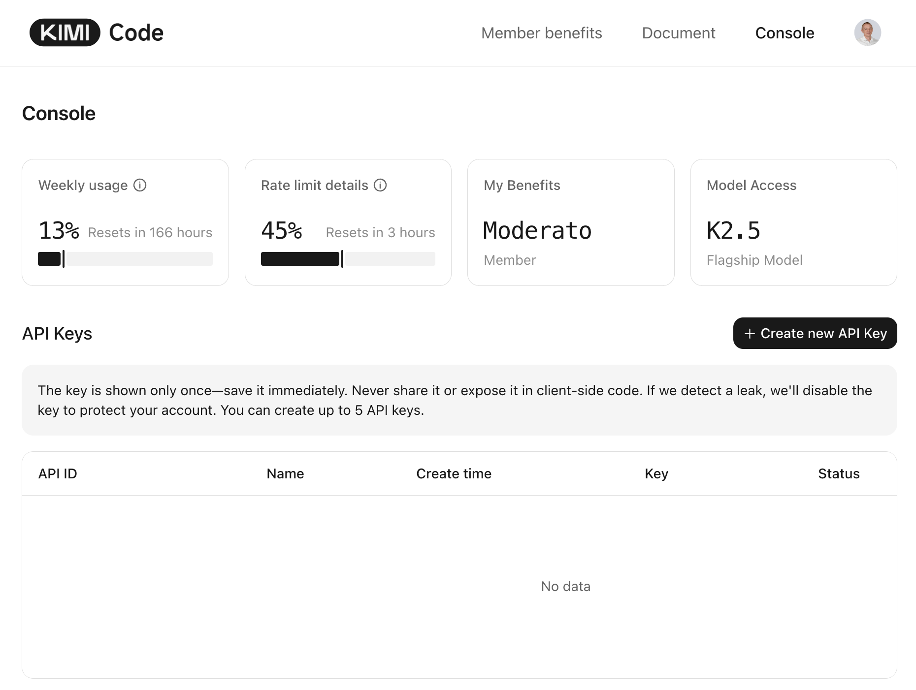 Kimi Code Web Console